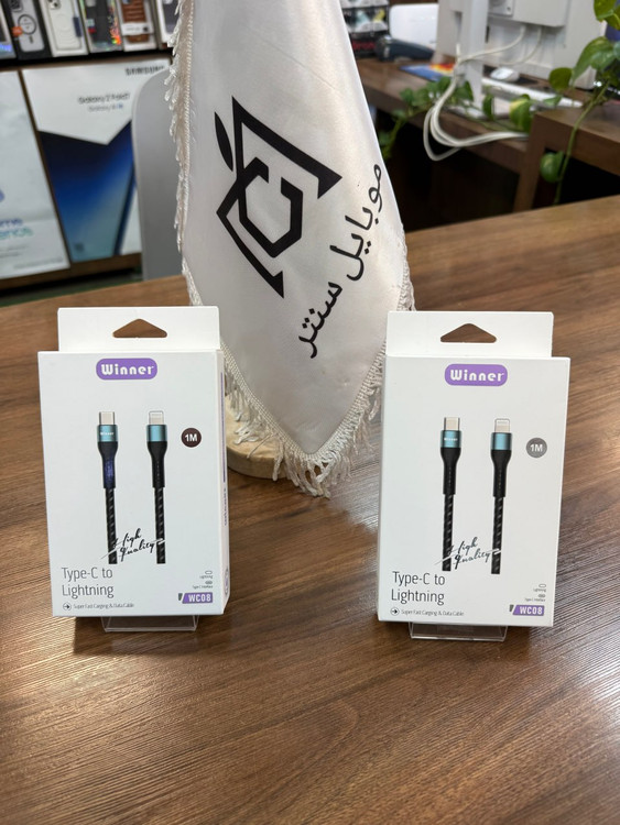 کابل شارژ Winner مدل WC08 تایپ C به لایتنینگ